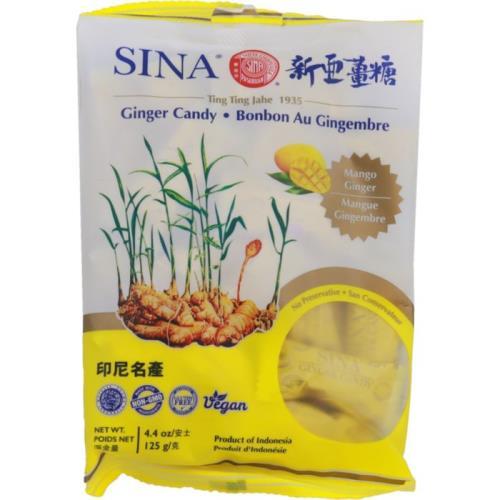 Bomboane de ghimbir SINA cu aromă de mango 125g