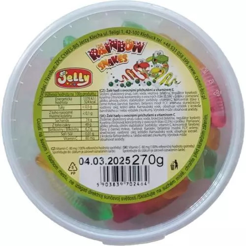 Jeleu Cymes la borcan cu șerpi 270g