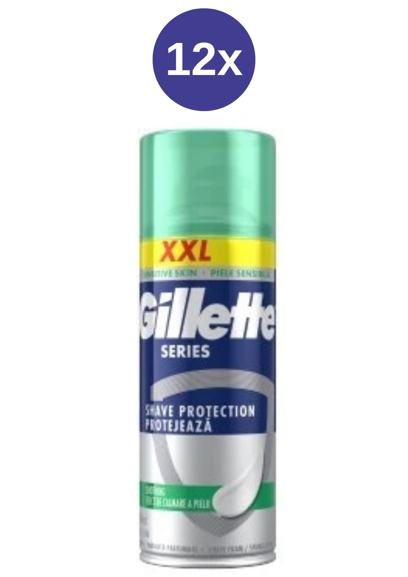 Spumă Gillette Series 12x400ml Sensitive