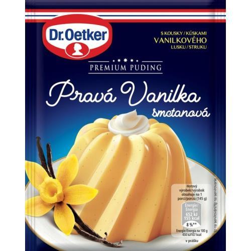 Budincă de vanilie premium Dr. Oetker 40g