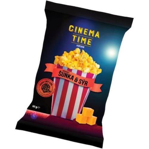 CinemaTime popcorn cu șuncă și brânză 60g