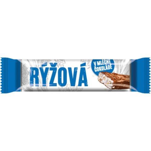 Baton de orez pufat Mogador cu ciocolată cu lapte 18g