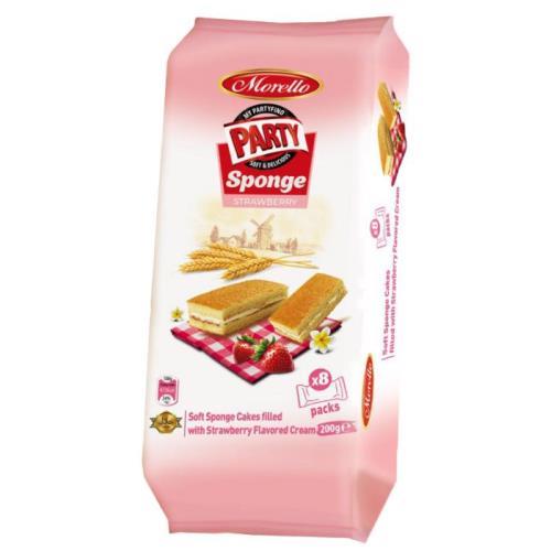 Pandișpan Morello cu cremă de căpșuni 200g
