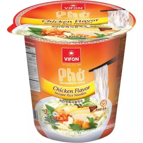Tăiței instant de orez Vifon 60g pui la cană