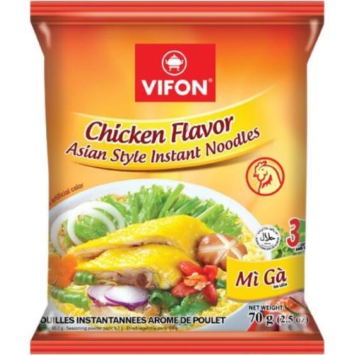 Tăiței instant Vifon premium 70g cu aromă de pui
