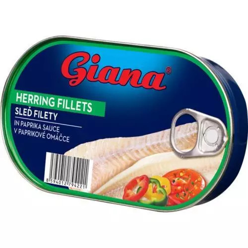 Fileuri de hering Giana în sos de piper 170g