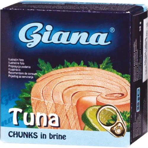 Bucăți de ton Giana în suc propriu 80g