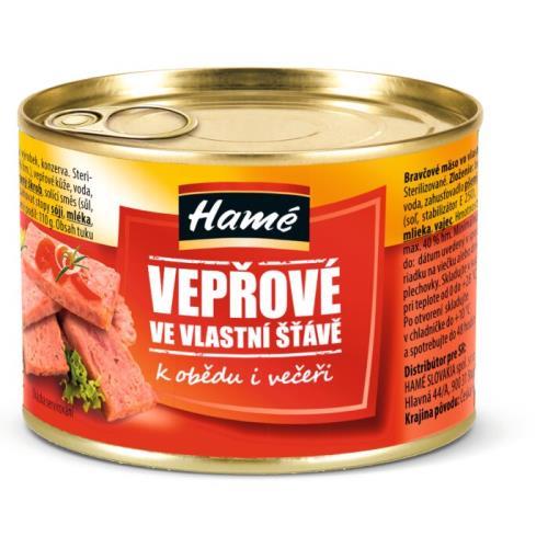 Șuncă de porc în suc propriu 180g