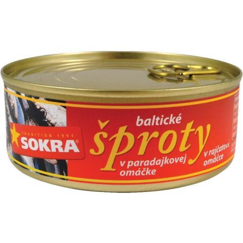 Șprot baltic Sokra în sos de roșii 250g