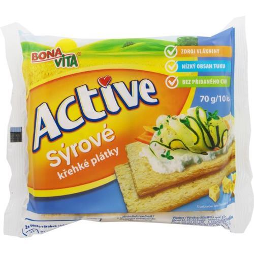 Felii crocante de brânză Bonavita active 70g