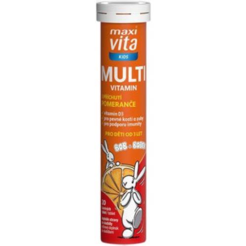 Maxi Vita comprimate efervescente multivitamine pentru copii Bob și Bobek 80g