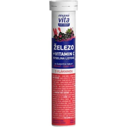 Maxi Vita comprimate efervescente fier vitamina C 80g