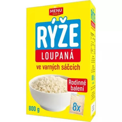 Meniu orez auriu decorticat vs. orez galben 800g