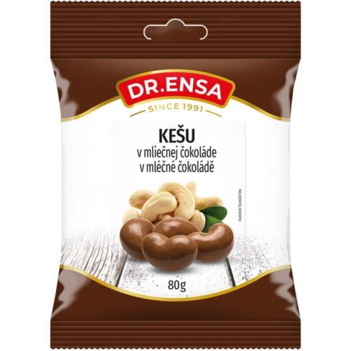 Nuci caju Dr. Ensa 80g în ciocolată cu lapte