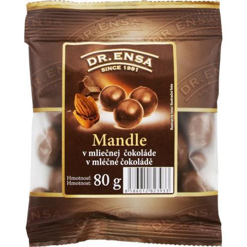 Migdale Dr.Ensa în ciocolată cu lapte 80g