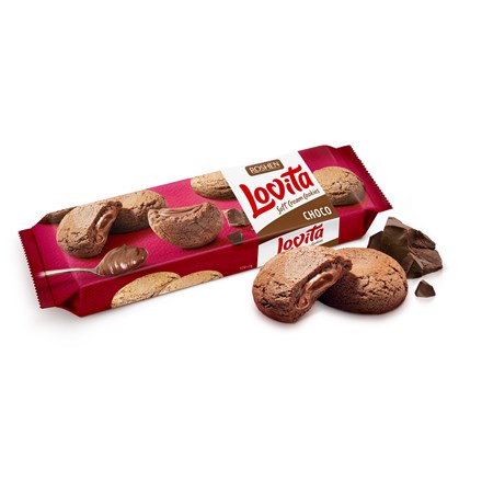 Biscuiți ROSHEN Lovita cu cremă moale de ciocolată 127 g