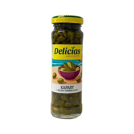 Capere Delicias în oțet de vin alb 100 g
