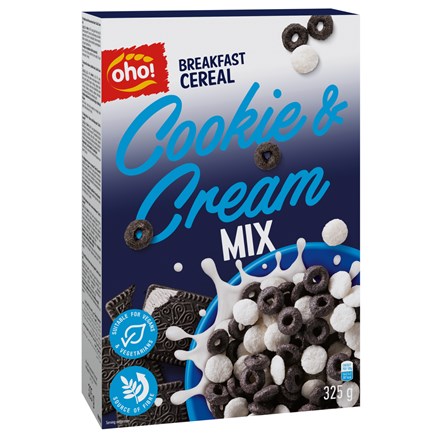 Uau! Mix cremă pentru fursecuri cu cereale 325 g