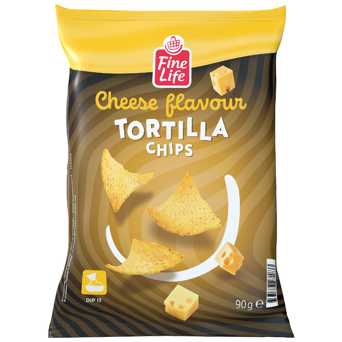 Fine Life Chipsuri tortilla cu brânză 90 g