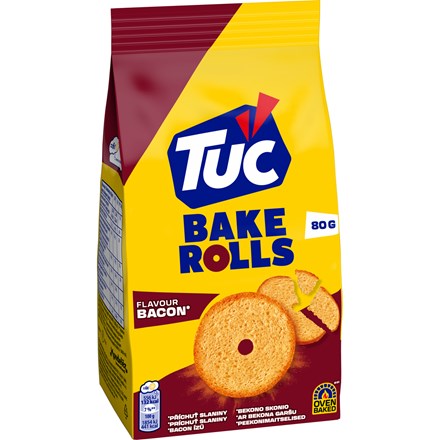 Rulouri TUC Bake Rolls cu bacon 80 g