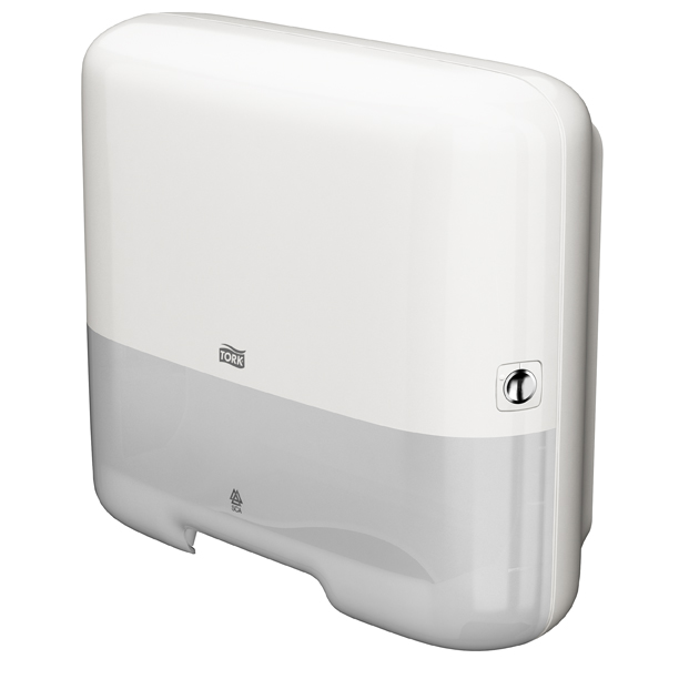 Dispenser de prosoape de hârtie pliate C-Box Mini TORK alb H3