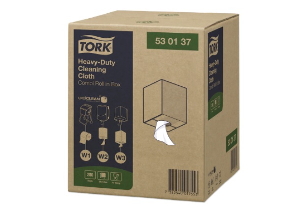 Material nețesut Tork Premium 530 rolă mică albă - 1 buc.