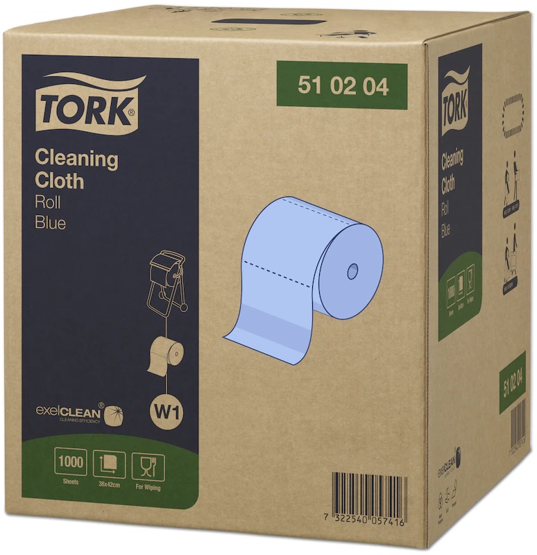 Material nețesut Tork Premium 510 rolă mare albastră - 1 buc.