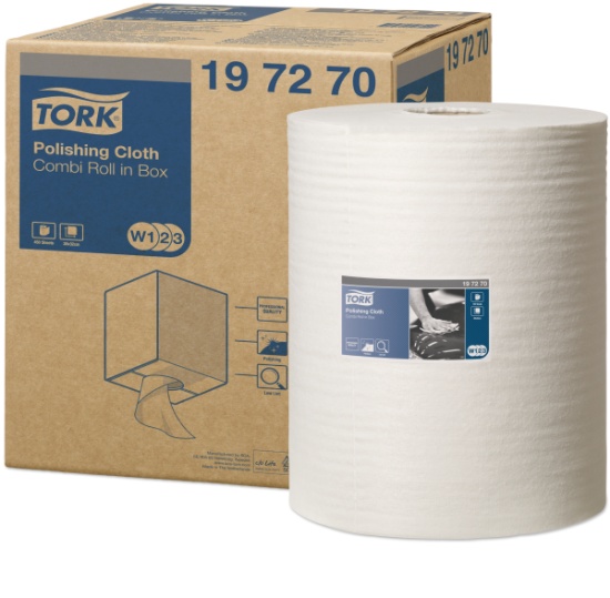 Lavetă industrială nețesută Tork Premium - rolă mică de lustruit - 1 buc.
