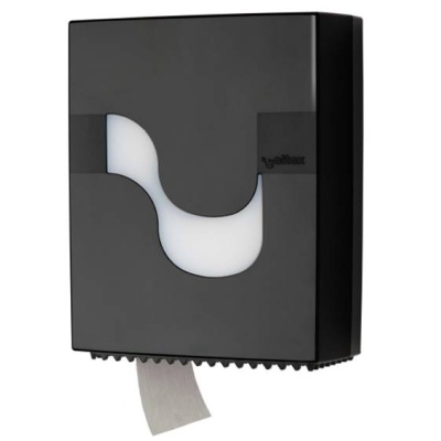 Dispenser de hârtie igienică Celtex Mini, plastic negru