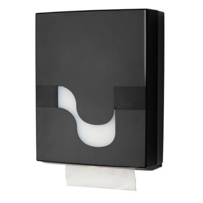 Dispenser de prosoape de hârtie pliate Celtex, negru