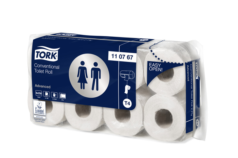 Hârtie igienică TORK Advanced 2 straturi 250 coli T4 - 8 bucăți