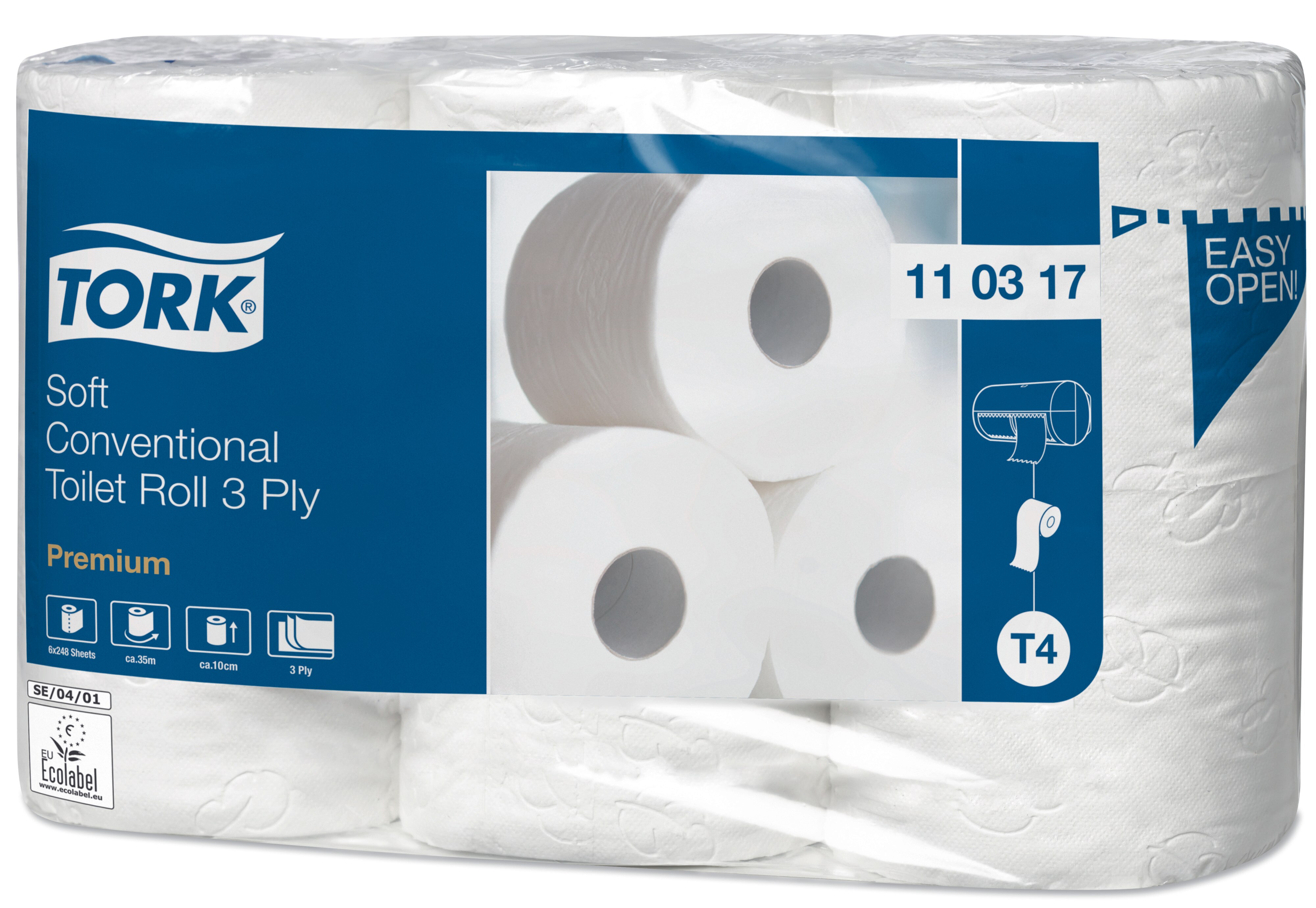 Hârtie igienică TORK Premium Extra Soft 3 straturi 248 bucăți T4 - 6 bucăți