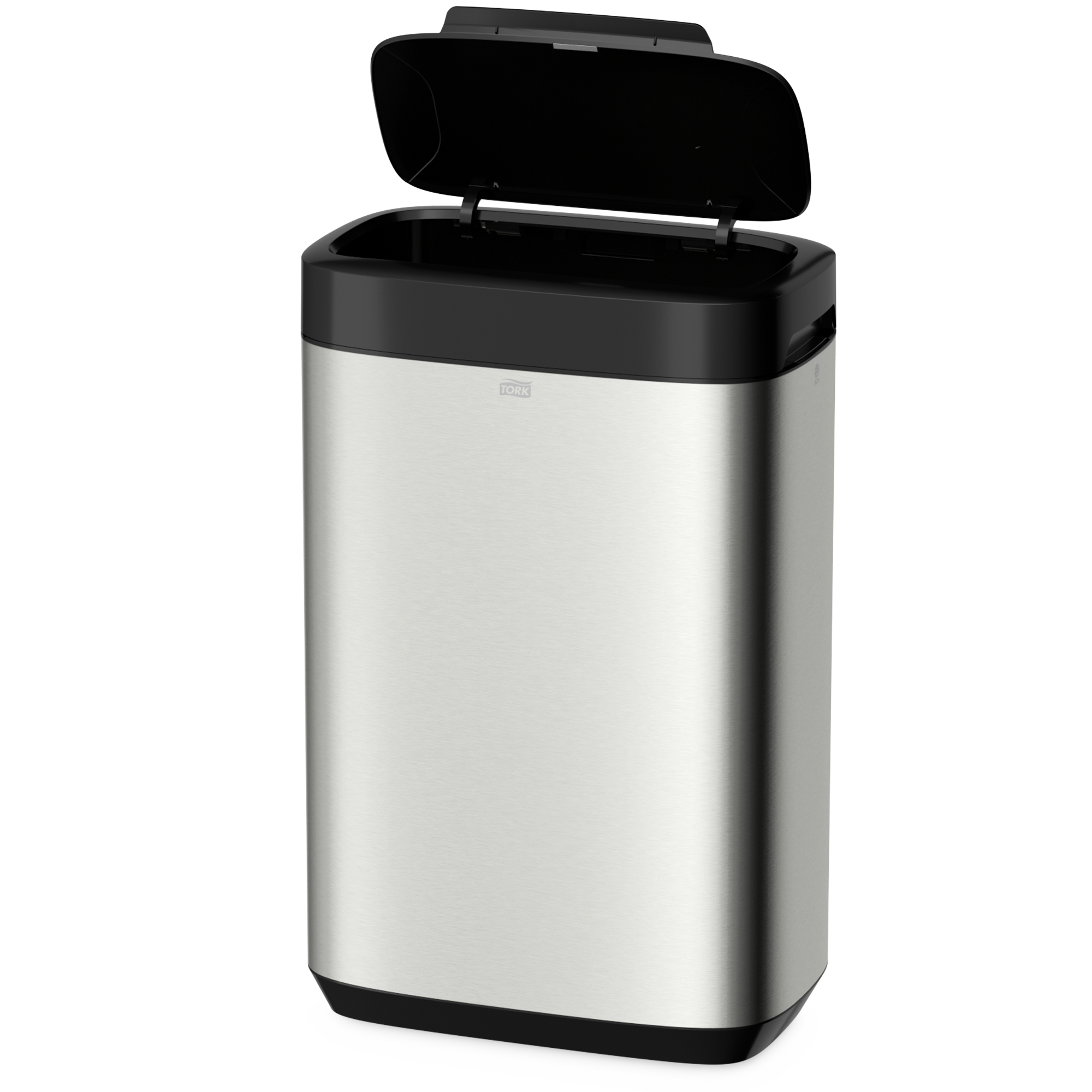 Capac pentru coș de gunoi TORK din oțel inoxidabil - 50 litri, plastic negru B1
