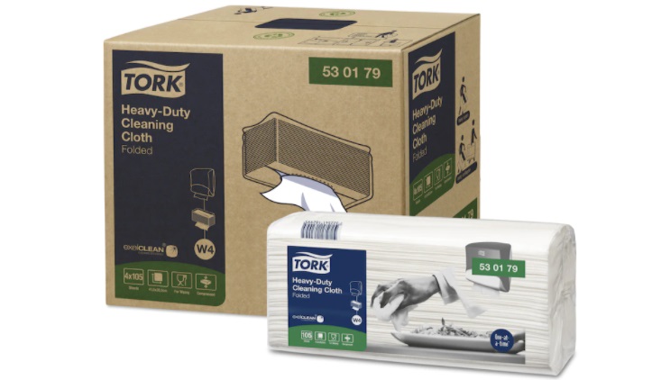Material nețesut Tork Premium 530 Top Pak alb W4 NOU - 105 buc
