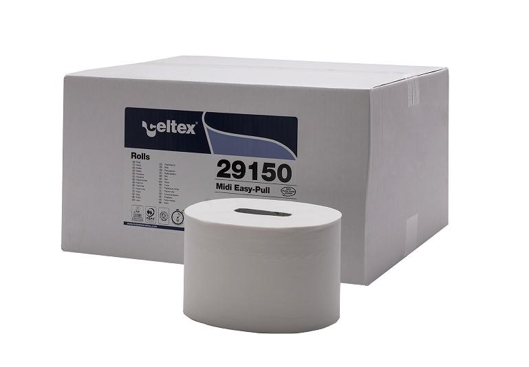 Hârtie igienică Celtex Prime Easy-Pull, rolă centrală cu 2 straturi