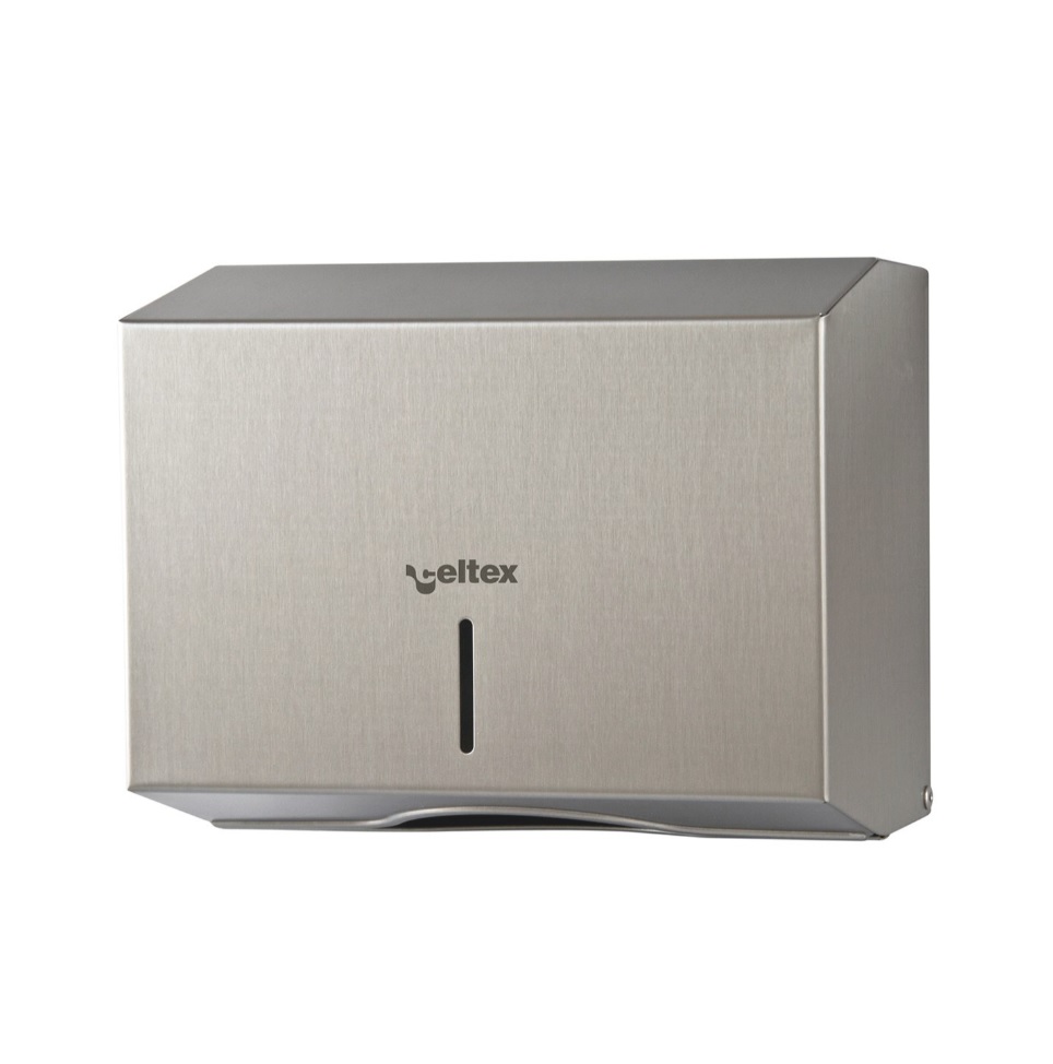 Dispenser Celtex pentru prosoape de hârtie pliate MINI UBI MAIOR oțel inoxidabil mat - 1 buc.