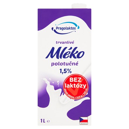 PRAGOLAKTOS Lapte fără lactoză 1,5% 1 l