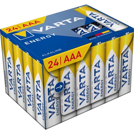 Baterii VARTA Energy AAA fără plastic, 24 buc.