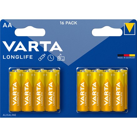 VARTA Varta Longlife AA Mignon LR6 baterii AA 16 buc