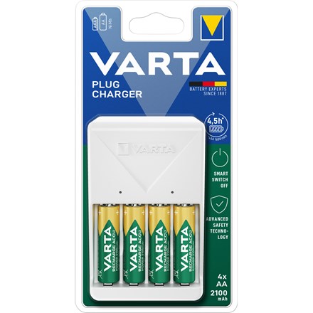 Încărcător VARTA + 4x baterii reîncărcabile AA 56706 2100 mAh 1 buc.