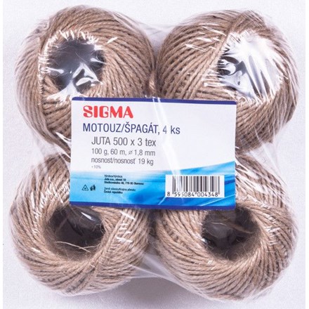 Sfoară de iută SIGMA 100 g 4 bucăți