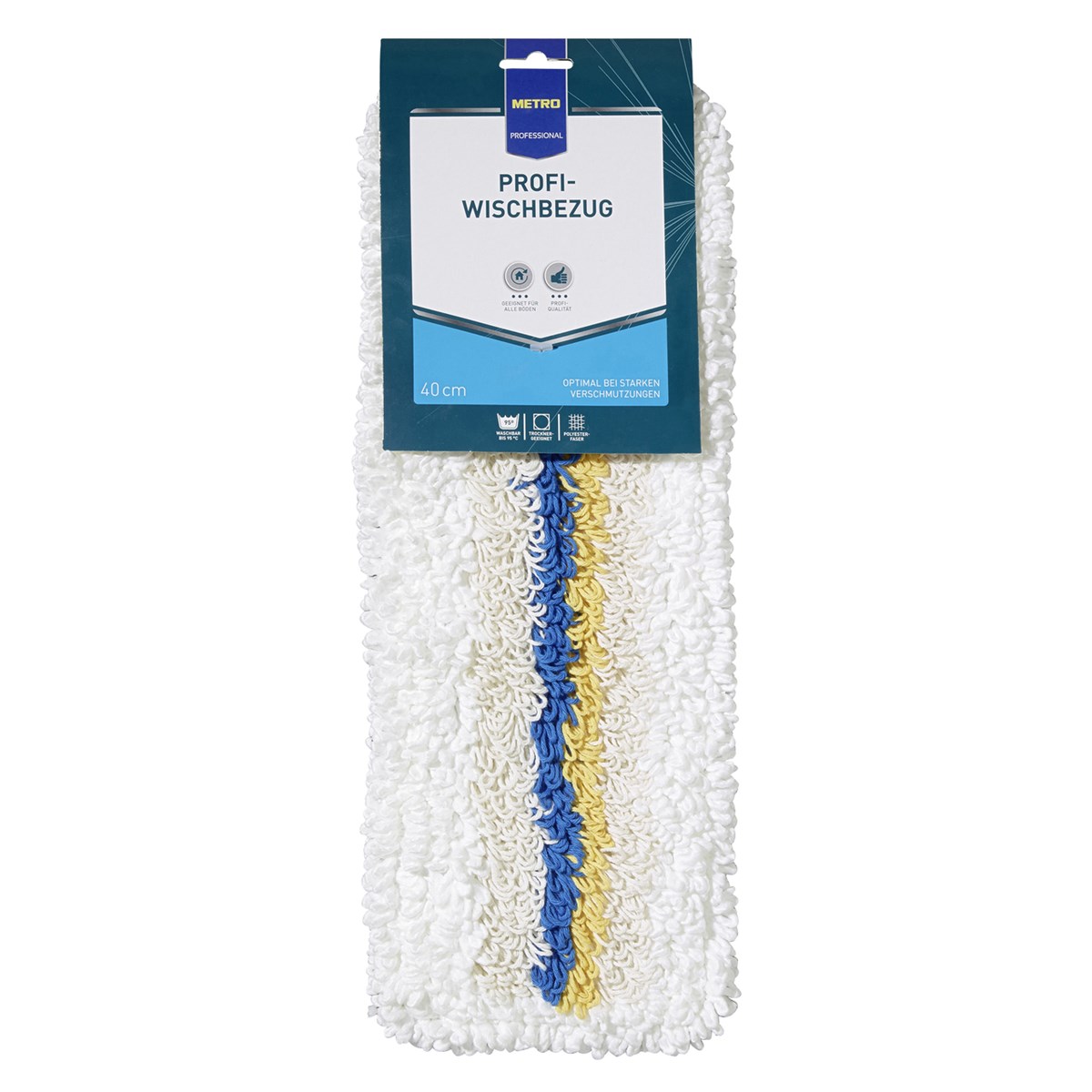 METRO Professional Mop de schimb combinat microfibră 40 cm 1 buc
