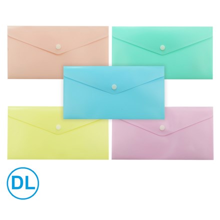 Husă LUMA DL cu capse, mix pastel, 1 buc.