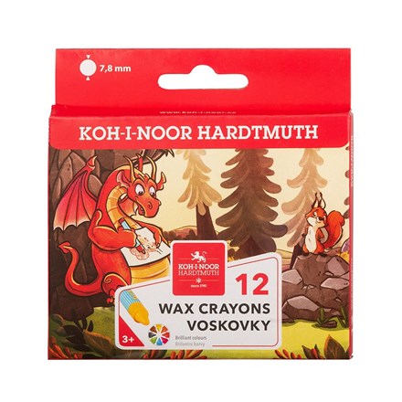 Creioane cerate KOH-I-NOOR 7,8 mm 12 buc.