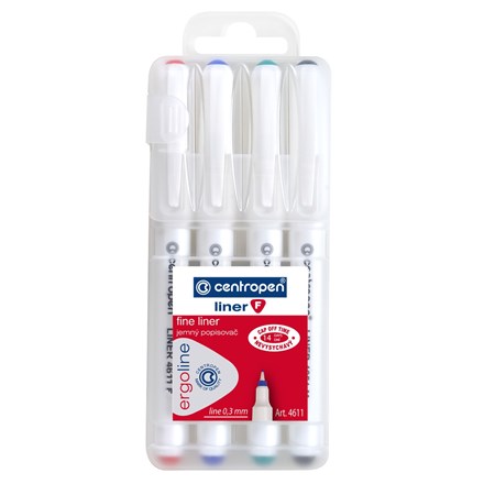 Centropen Pero Liner 4611 set de 4 bucăți