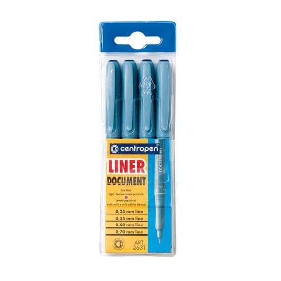 Centropen Set de 4 suporturi Liner Document 2631