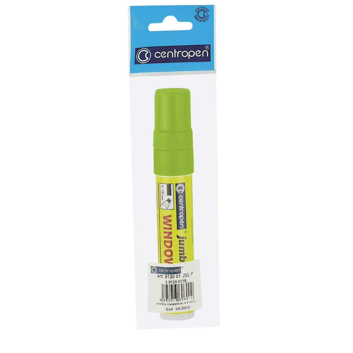 Centropen Marker de sticlă Jumbo 9120 verde 1 buc.