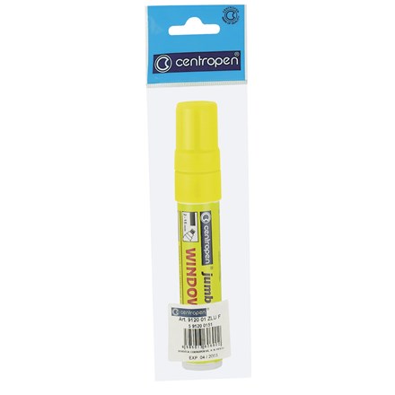 Marker pentru sticlă Centropen Jumbo 9120 galben 1 buc.