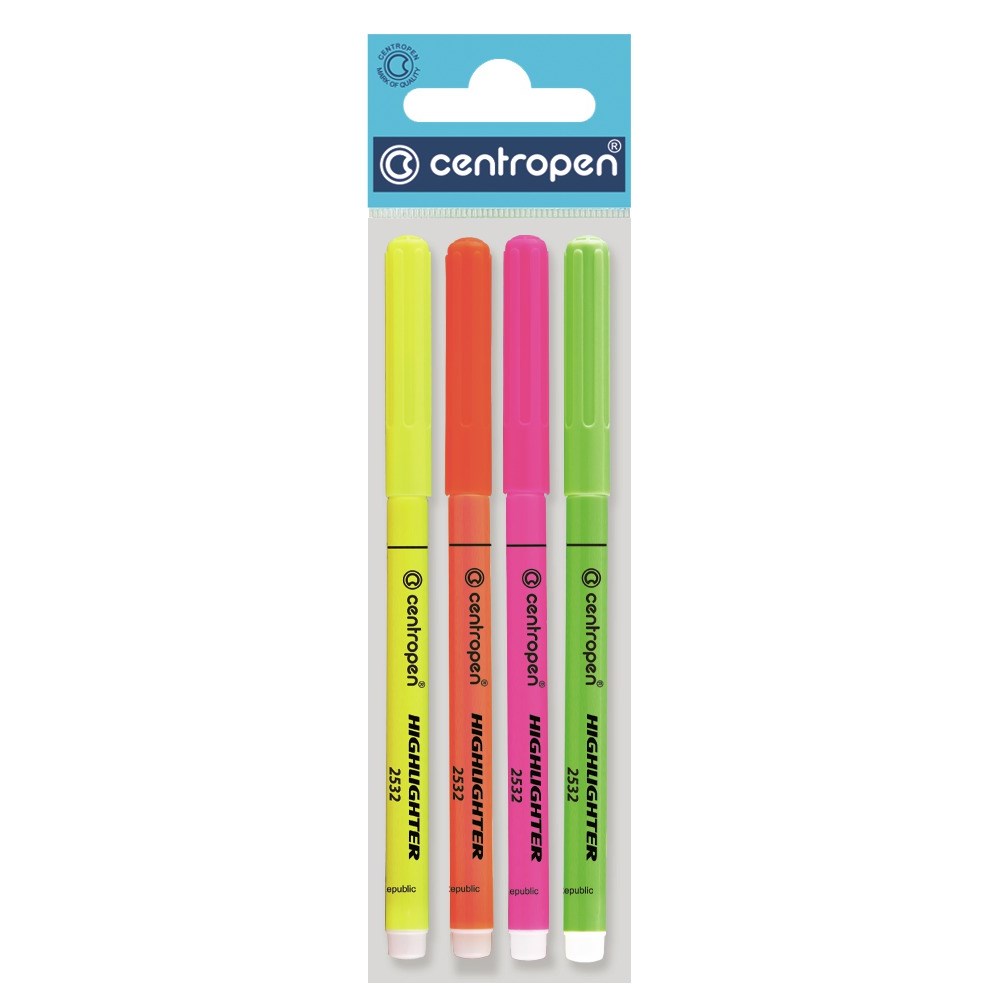 Centropen Evidențiator 2532 4 buc.
