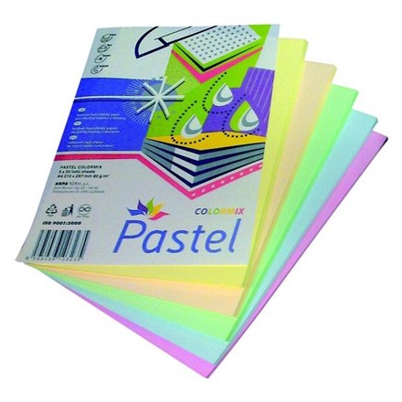 Hârtie colorată PASTELÁKOVI, amestec de culori pastelate, 250 de coli, 1 buc.